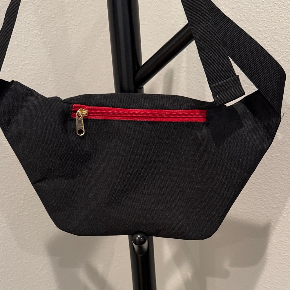 Disney Black Fanny Pack with Red Polka Dot Bow - Picture 5 of 5